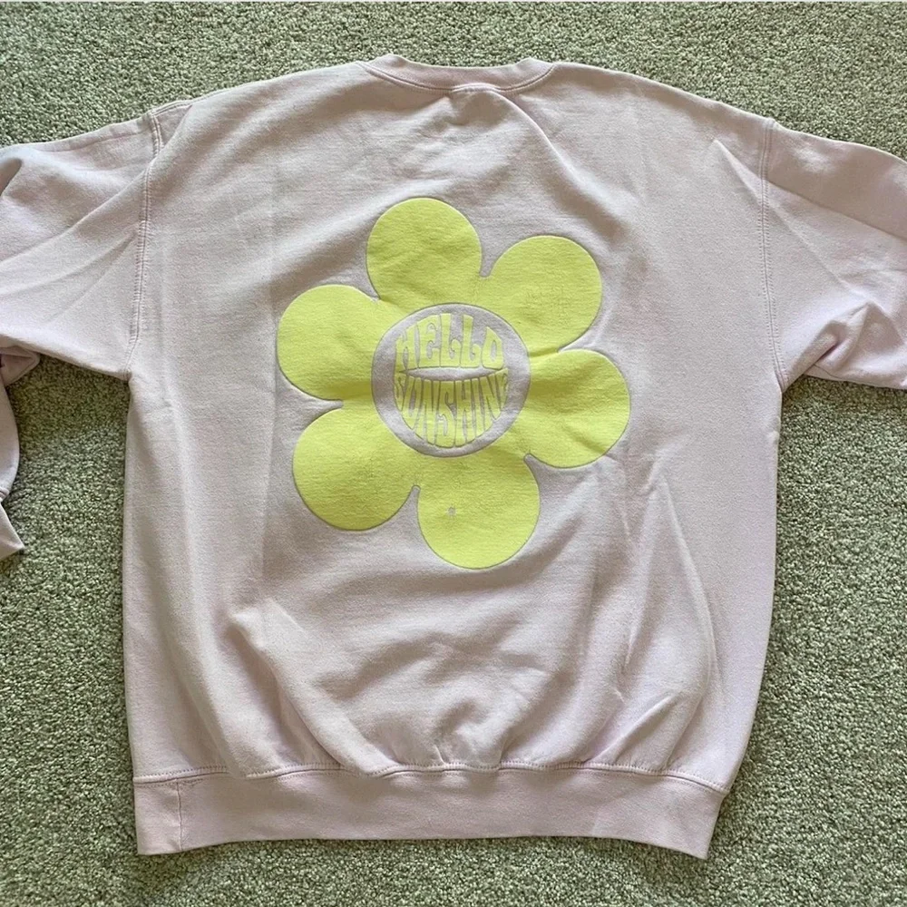 Pink Hello Sunshine Sweatshirt - Picture 2 of 3